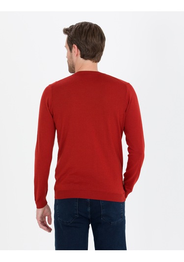 Pierre Cardin Erkek Kiremit Kazak /triko 50257301-vr031 Kiremit