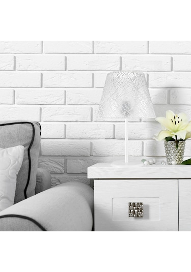 Elva Abajur Beyaz Ayak / Beyaz File Şapka Diğer