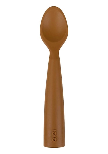 Oioi Nam Nam Silikon Mama Kaşığı - Woody Brown Kahverengi