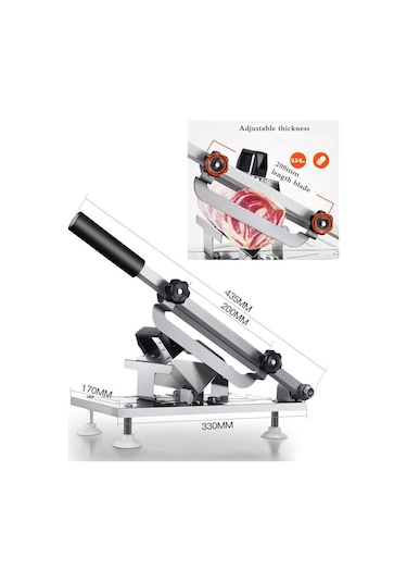 Tcherchi Paslanmaz Çelik Manuel Dondurulmuş Et Dilimleyici Inox