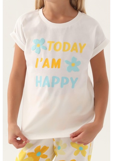 Roly Poly 3394 Today Krem Kız Çocuk Pijama Takımı Krem