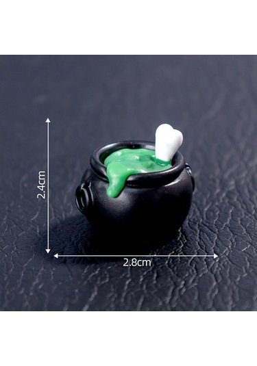 Lijinxu Cadılar Bayramı Mini Heykelcik 2,9x1,9-cm-şapka-elf