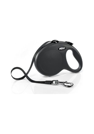 FLEXI New Classic Otomatik Şerit Köpek Gezdirme Tasma L Siyah 5 M