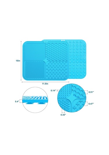 Yalama Matı, Vakumlu Köpek Yalama Matı Mavi Mavi