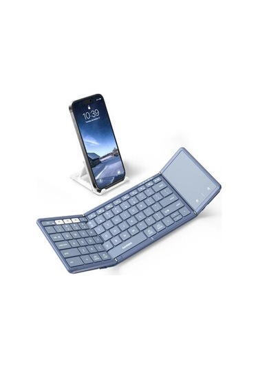 Samsers Touchpadli Katlanabilir Bluetooth Klavye Young Blue
