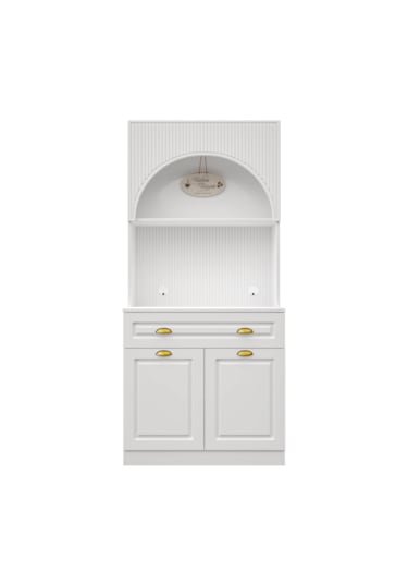 Guneystore Armoni Gold Mini Kahve Köşesi Komple Mdf Beyaz
