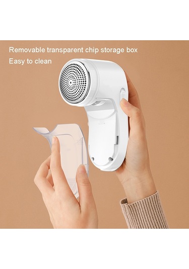 M22 Kazak Balya Giderici Şarjlı Tüy Yumağı Düzeltici Beyaz Beyaz