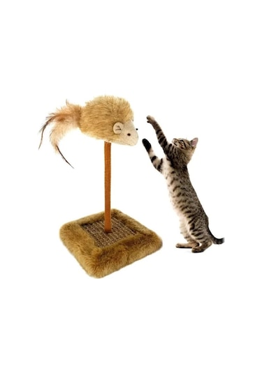 Süslüpati Sesli Oyuncaklı Kedi Tırmalama Tahtası