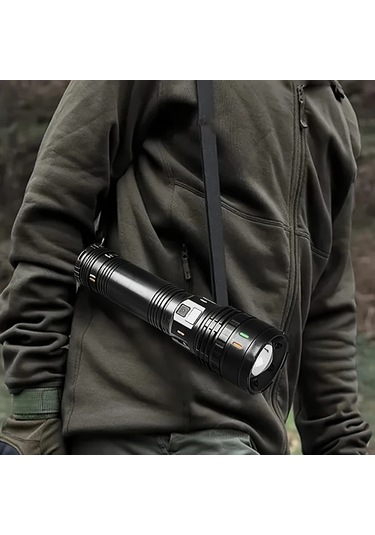 Brightnova 1 Adet Base Model Acil Durum Aydınlatma El Feneri Kırmızı Ve Mavi Yanıp Sönen Ultra Parlak Kamp Balıkçılık Bisiklet İçin Altın