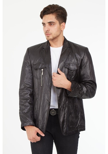 Sposo G-69 Su Itici Kumaş Çıkma Kapşonlu Siyah Erkek Spor Ceket