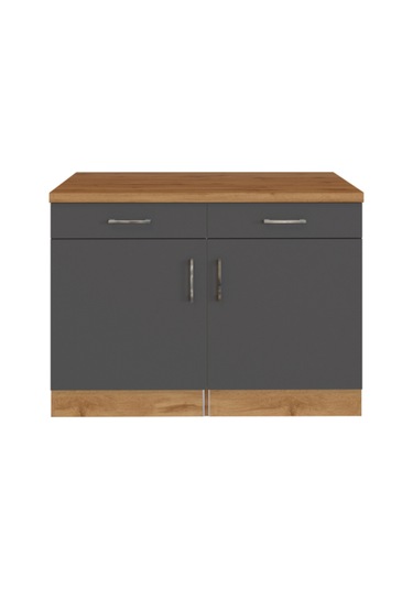 Lale Mutfak 2 Çekmeceli 2 Kapaklı Alt Modül -100 Cm - Çok Amaçlı Dolap -tezgah Dahil Atlantik Çam - Antrasit Lale Mutfak 2 Çekmeceli 2 Kapaklı Alt Modül -100 Cm - Çok Amaçlı Dolap -tezgah Dahil Atlantik Çam - Antrasit