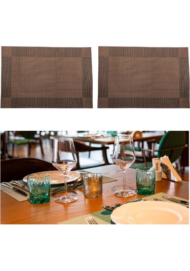 Suntek Restoran Mutfak Çiftlik Evi Için 2 Adet Kahve Kahverengi