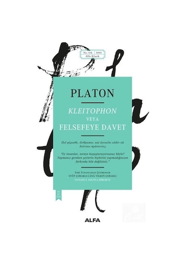 Kleitophon Veya Felsefeye Davet / Platon(Eflatun) 9786254493218