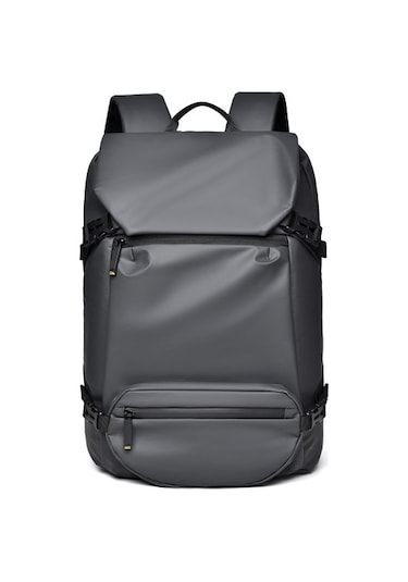 Perfect Erkek Omuz Büyük Kapasiteli Iş Banliyö Bilgisayar Çantası Gri
