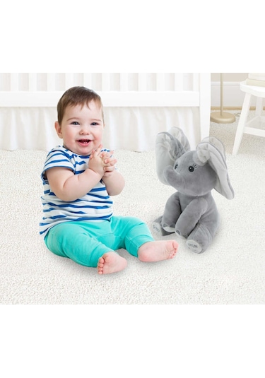 Babycim Cee Ee Oyuncu Fil Jumbo Eğitici Peluş Fil Sesli Hareketli
