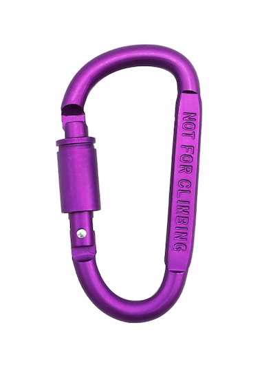 Xindoker Kırmızı 8cm Kaliteli Alüminyum D-halka Kaykay Kilitli Klips - Dış Mekan, Tırmanma Ve Kamp İçin Güvenli Ve Dayanıklı Gümüş