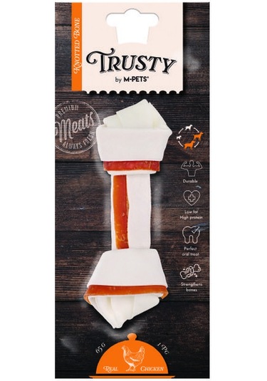 M-pets Trusty Chicken Tavuklu Düğüm Kemik 65 Gr 15,3 Cm