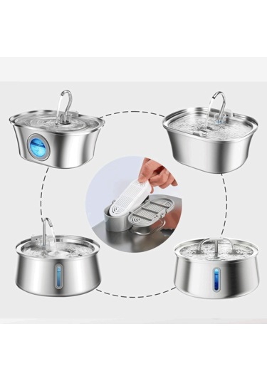 Ecronicword 6'lı Paket Evcil Hayvan Su Dağıtıcı Filtre Kartuşları F11