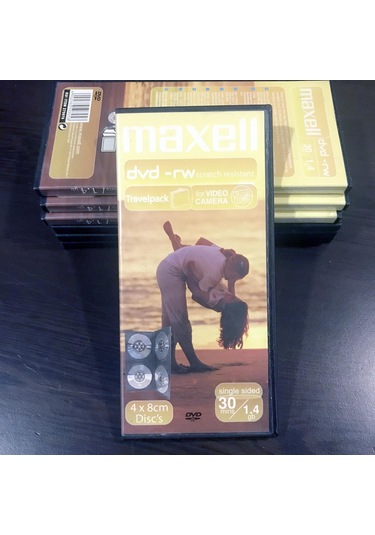 Maxell DVD-RW VCAM 4x8 CM Disc Travelpack 30 Dk 1.4 GB Dvd-Rw