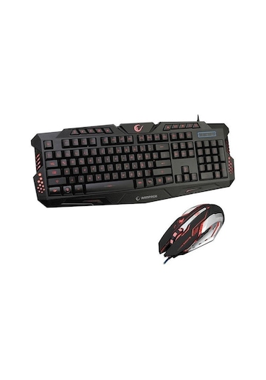 Rampage KM-R77 Usb 3 Farklı Ledli Gaming LC Layout Multimedya Klavye Mouse Set