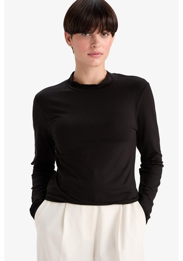 Defacto Bisiklet Yaka Uzun Kollu Üst-fall İn Love F5034ax25wnbk81 Siyah-bk81