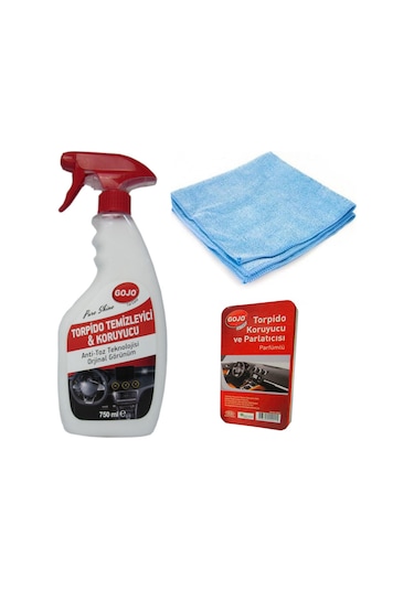Gojo Torpido Parlatıcı 750 Ml + Mikrofiber Bez + Torpido Parlatıc