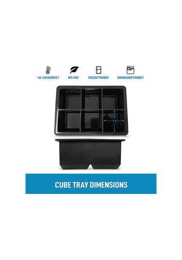 Suofeng Yemek Dereceli Silikon 6 Kareli Buz Kabi, Kapaklı, Çikolata/puding/jöle İçin Çok Amaçlı Buzluk Kutusu Çok Renkli