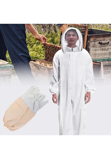 Suntek Arıcı Takım Elbise Örgü Kapşonlu Çiftlik Tutma Xxl