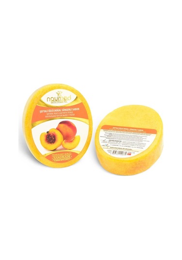 Şeftali Özlü Batık Ve Çilek Bacak Onarımına Yardımcı Doğal Süngerli Sabun Şeftali