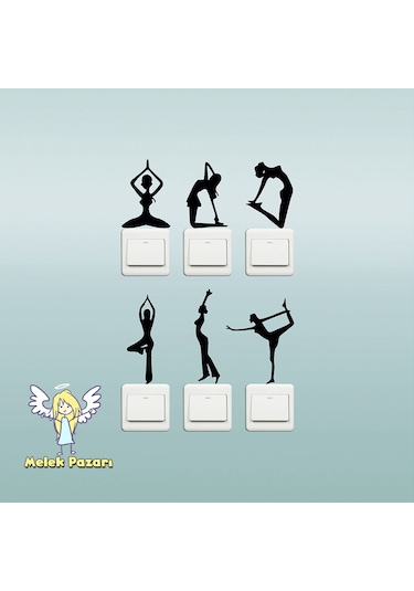 6 Adet Dansçı Kız Seti Priz Sticker