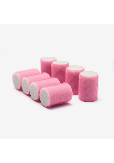 Croc 1207 Pembe Cırtlı Sünger Bigudi 8li Çap 4cm Pembe