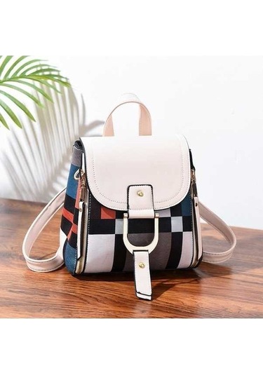 Luckydog Tfz 959 Kadın Sırt Çantası Beyaz, Pembe Renk Beyaz