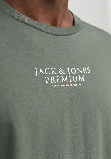 Jack & Jones Erkek Bisiklet Yaka Logo Baskili Tisört - Bluarchie 12217167 Laurel Wreath Sarı Jack & Jones Erkek Bisiklet Yaka Logo Baskili Tisört - Bluarchie 12217167 Laurel Wreath Sarı