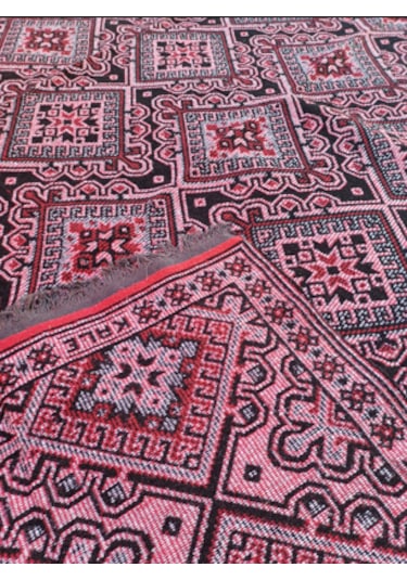 Uşak Dokuma Kilim 180x280cm Beyaz - Kırmızı