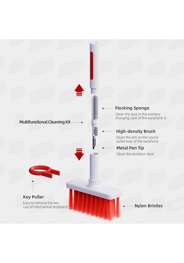 Kulaklık Temizleme Kalemi Klavye Temizleme Fırçası Beyaz
