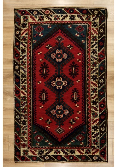 Döşemealtı El Dokuma Halısı - %100 Doğal Yün - Leh28290046 Kırmızı