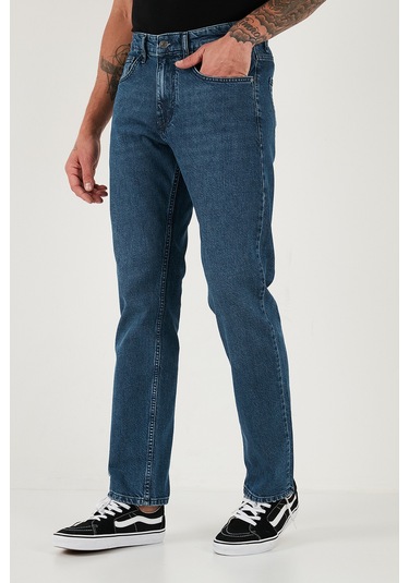 Buratti Pamuklu Comfort Fit Normal Bel Boru Paça Jeans Erkek Kot Pantolon 4400C17Texas Mavi Buratti Pamuklu Comfort Fit Normal Bel Boru Paça Jeans Erkek Kot Pantolon 4400C17Texas Mavi