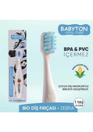 Babyton Bio Zebra Çocuk Diş Fırçası