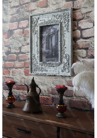 Neiwel Vintage Cua Resim Ve Ayna Çerçevesi Beyaz