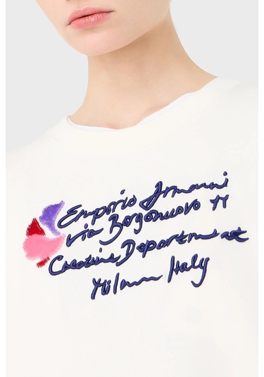 Emporio Armani Bayan Sweat 6r2m7e 2j49z 0101 Ekru Emporio Armani Bayan Sweat 6r2m7e 2j49z 0101 Ekru