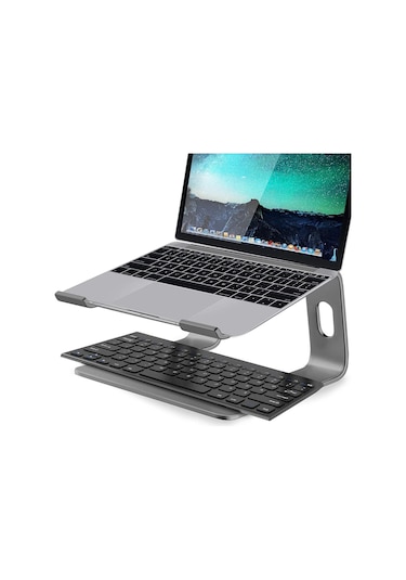 Idock M5 Alüminyum Ergonomik Apple Uyumlu MacBook Bilgisayar Standı Space Gray