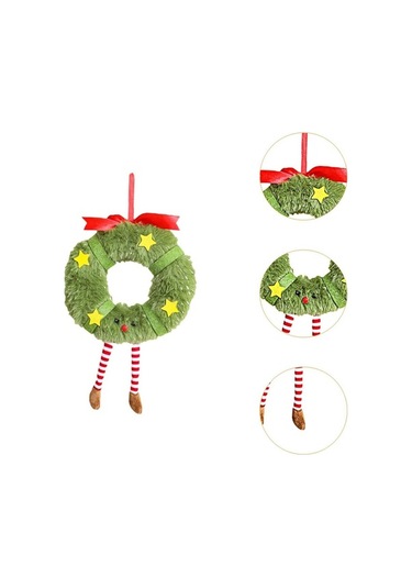 Pazly Yılbaşı Suntek Peluş Dekorasyon Bebek Asılı Ağacı 5 15cmx22cm Ad