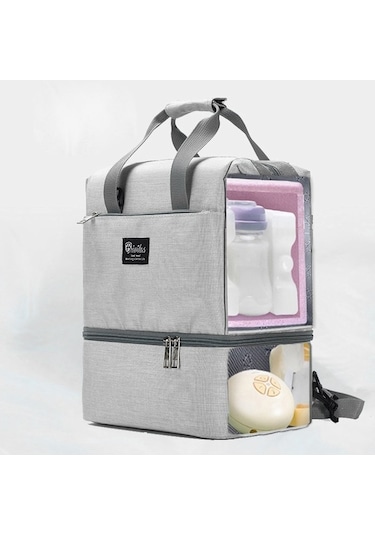 Novahub Hamile-emzirme Fermuarlı Çanta, Seyahat Sırt Çantası Mavi