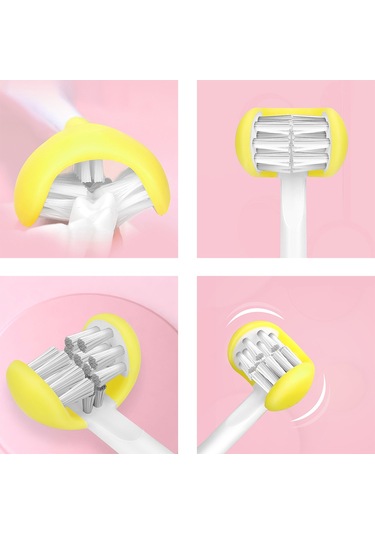 Mufunye "çocuklar İçin Şarj Edilebilir 3 Modlu U Şekilli Diş Fırçası - 2 Dakika Zamanlayıcılı"