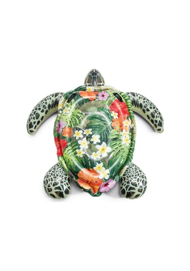 Kaplumbağa Desenli Binici 191x170 Cm, Şişme Deniz Havuz Yatağı Yeşil