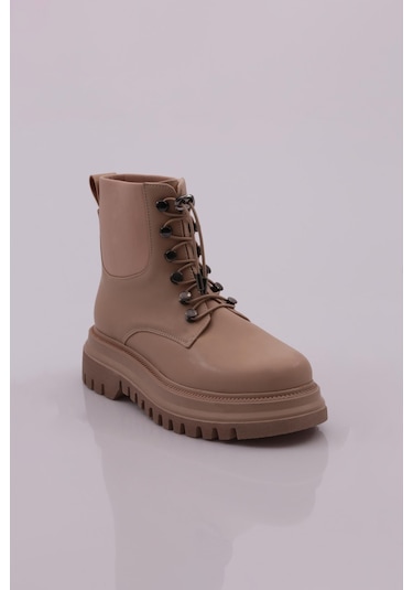 Dgn 2794-2027 Kadin Bağcikli Kisa Bot 2794-2027-R12632 Ten Rengi