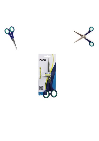 Paslanmaz Çelik Kauçuk Kaplı Ergonomik Sap Orta Boy Makas 6 ½" & 17,5 Cm 1 Adet