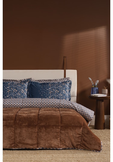 Puffy Gretel Çift Kişilik Threefy Uyku Seti - Camel