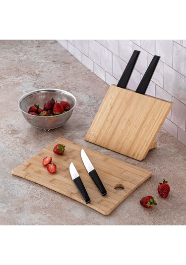 Emsan Black 5 Parça Bıçak Seti siyah