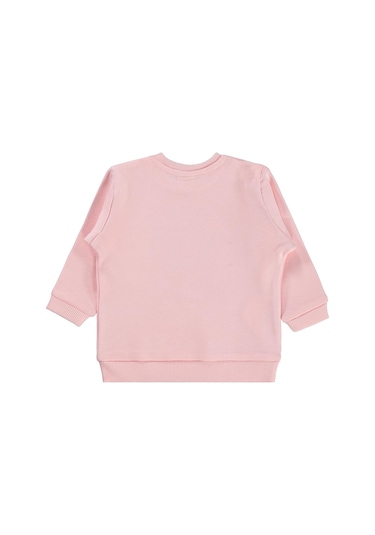 Civil Baby Need More Sleep Baskılı 6-18 Ay Sweatshirt - Pudra Somon